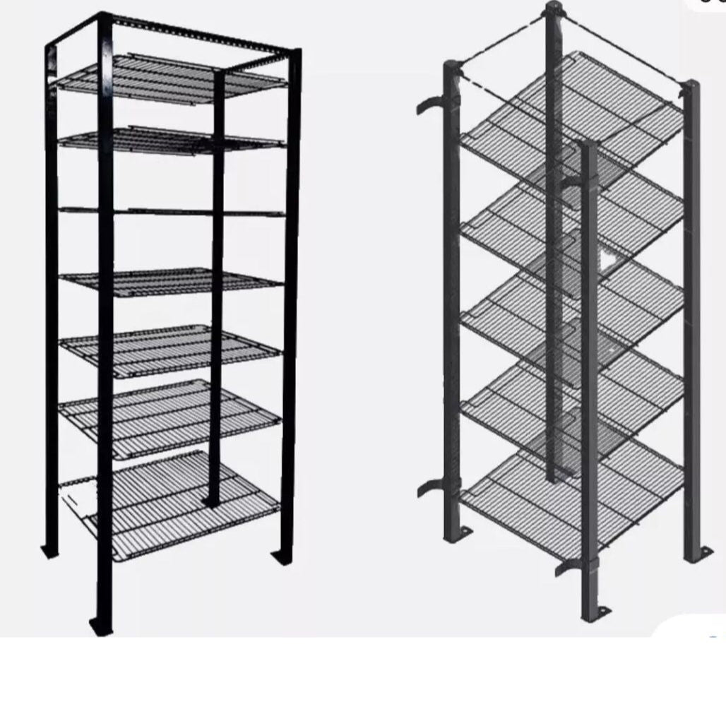 7 Level Shelves & Bars For 30"x79" Doors